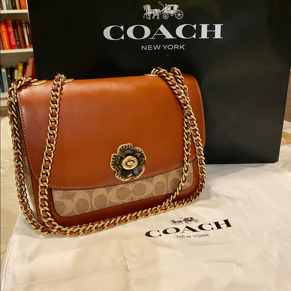 Coach Purse - The Madison Shoulder Bag in Signature Canvas - Brand New